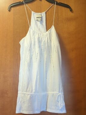 Abercrombie & Fitch Ezra Fitch Off White Tank Top